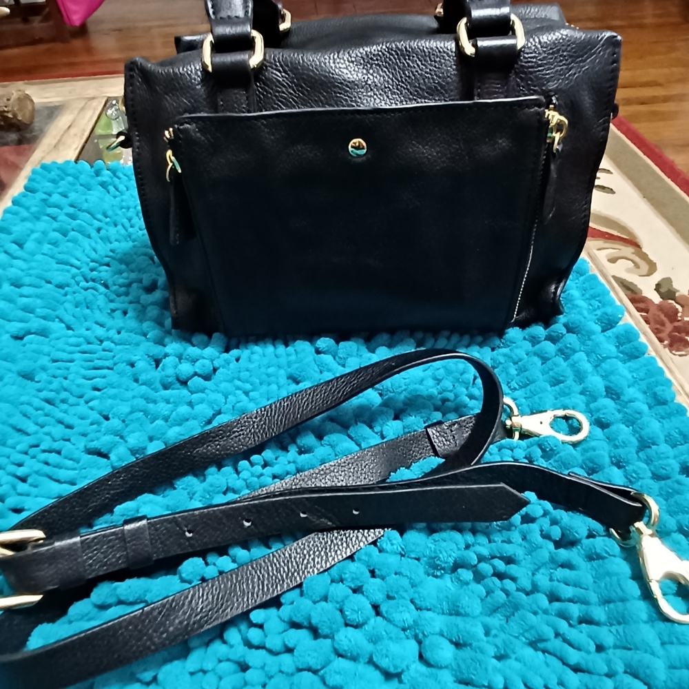 Letizia Black Leather Bag